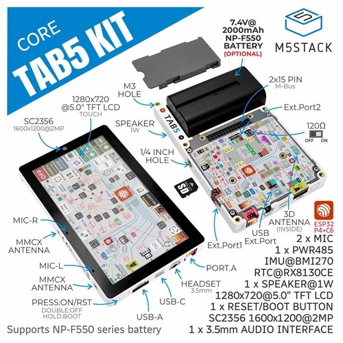 M5stack tab5 iot kit esp32 - tab5, iot-kit